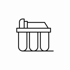 water filter icon sign vector