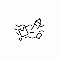 water waste icon sign vector