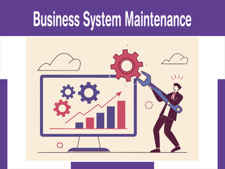 Business System Maintenance Animation