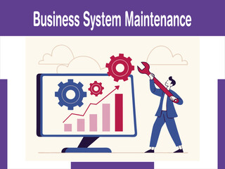 Business System Maintenance Animation