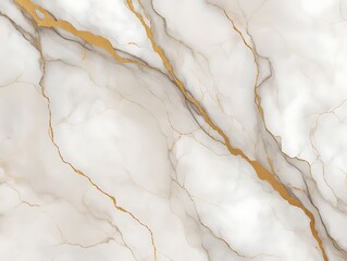 Fototapeta premium Elegant White and Gold Marble Texture Background Image
