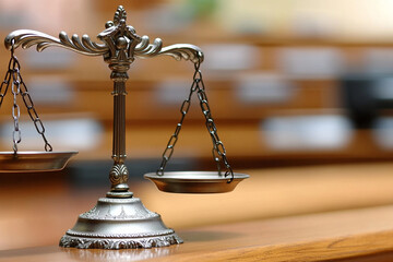 Civil rights lawyer advocating for justice and equality in a courtroom