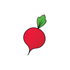 red apple with leaf