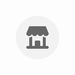 small shop icon sign vector