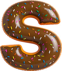 도넛 스타일 알파벳 모양 수영장 튜브