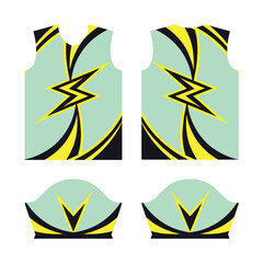 Sublimation jersey design template, T-shirt sport, with liquify pattern on grunge halftone background ,for sport club, Vector Illustration