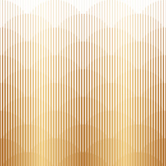 Gold line pattern. Golden line pattern isolated on white background. Abstract geometric tile. Halftone degraded. Fading patern. Gradient fadew. Modern faded trellis. Fades prints. Vector illustration
