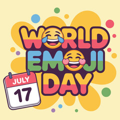 World emoji day vector illustration for international emoji day .
