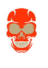 tete de mort crane halloween dessin