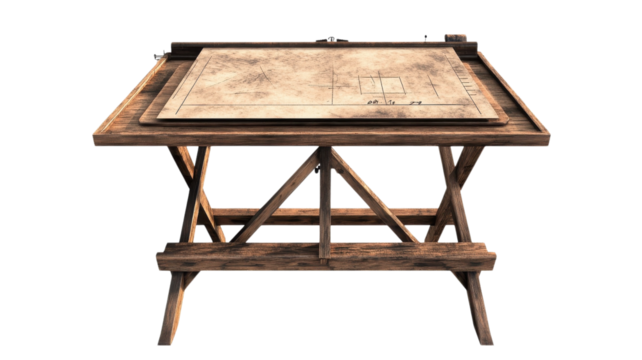 Creating intricate designs with old-fashioned drafting tools on a wooden table in a bright workspace filled with creativity and inspiration.