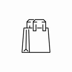 shopping bag icon sign vector