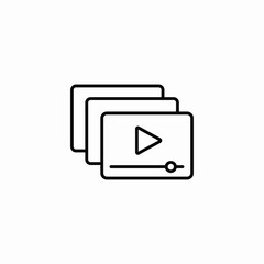 video player icon sign vector