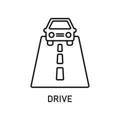 Icon a drive, isolated against a clean background.