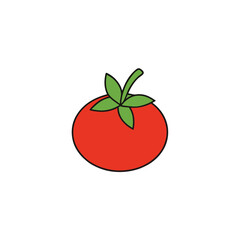 red tomato vector illustration