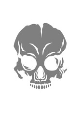 Tete de mort halloween horreur dessin crane