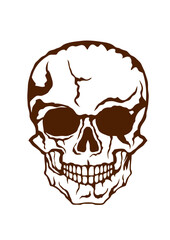 Tete de mort halloween horreur dessin crane