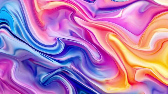 Vibrant Gradient Fluid Abstract Background