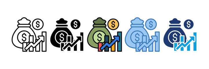 Investment Icon Element For Design