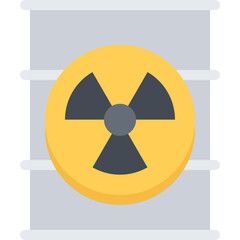 waste radiation icon