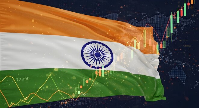 An?lisis del mercado de valores de crecimiento de la econom?a india con datos financieros globales