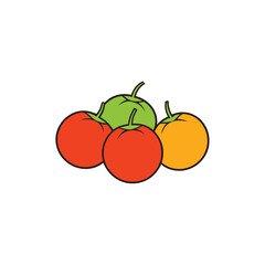 vector illustration of tomato