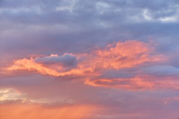 Colorful Sunset Clouds Texture Background