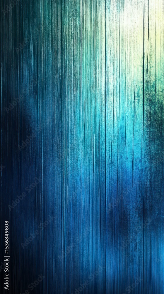Poster colorful abstract texture with blue and green hues creating a serene atmosphere in a modern setting