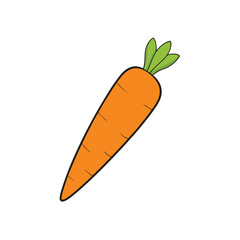 carrot isolated on white