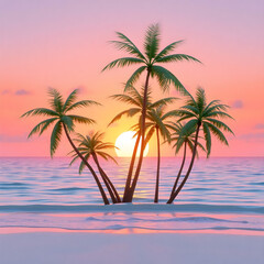 palm trees on the beach