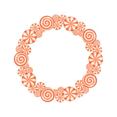 3D peppermint swirl candy wreath for Christmas graphics3D peppermint swirl candy wreath for Christmas graphics