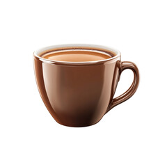 Aromatic Brown Coffee in a Ceramic Mug