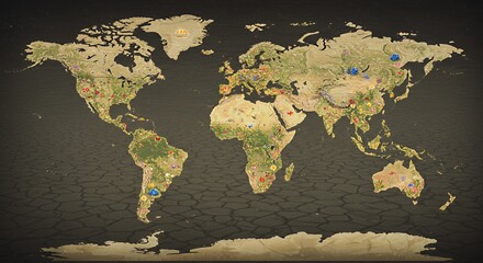 World Map of Biodiversity: A Visual Representation of Global Flora