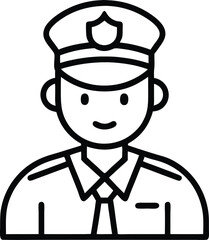 police officer vector illustration