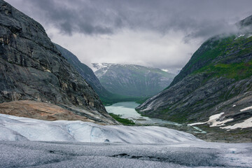 Beautiful view of the hike in Nigardsbreen glacier (Norway)


























