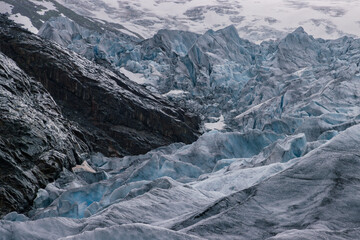 Beautiful view of the hike in Nigardsbreen glacier (Norway)


























