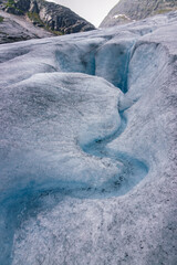 Beautiful view of the hike in Nigardsbreen glacier (Norway)


























