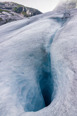 Beautiful view of the hike in Nigardsbreen glacier (Norway)


























