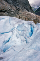 Beautiful view of the hike in Nigardsbreen glacier (Norway)



























