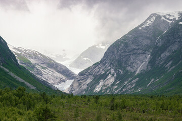 Beautiful view of the hike in Nigardsbreen glacier (Norway)


























