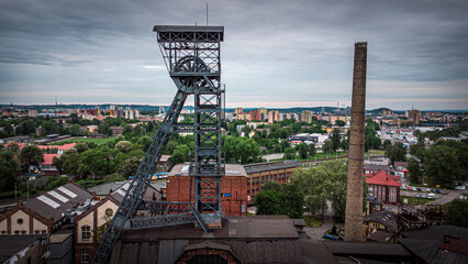 Dolni Vitkovice aerial take. DOV. Industrial Complex in Ostrava. Czech Republic.