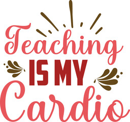 World Teacher's Day SVG Typography Design 
