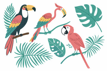 seamless pattern with birds