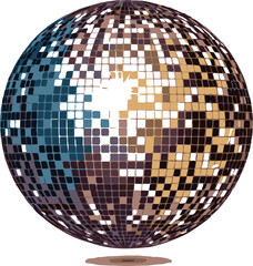 disco ball isolated on white