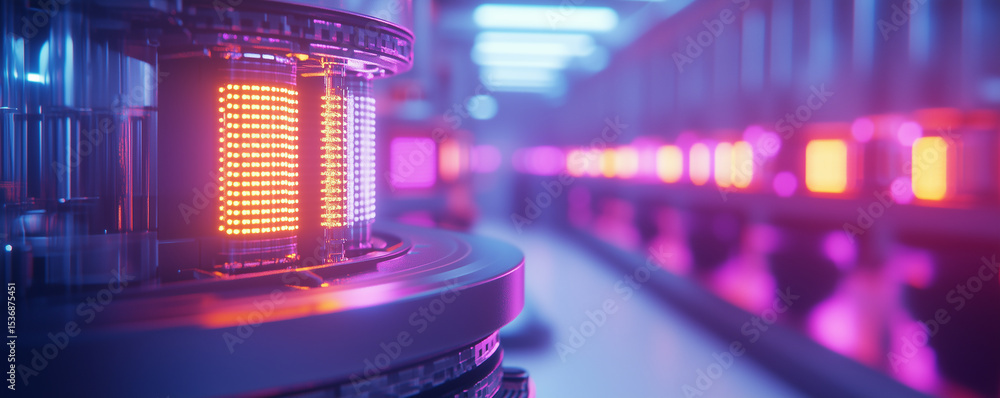 Aufkleber team conducts robotic process automation tests in a high tech facility with advanced lighting and eq