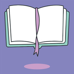 open book with blank pages