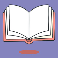 open book vector illustration