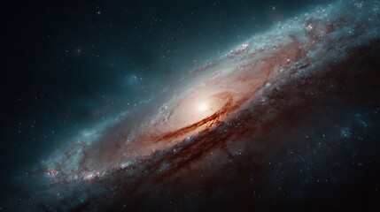 Stylized galaxy core image