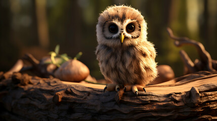 Obraz premium great horned owl in tree