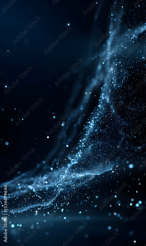 Poster abstract universe with shining stars creating a magical scene for exploration and discovery backdrop