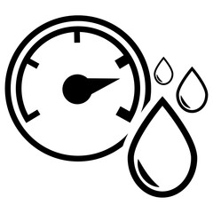 water pressure icon vector drawing.